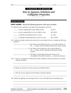 Osmotic Pressure Lesson Plans &  Worksheets | Lesson Planet