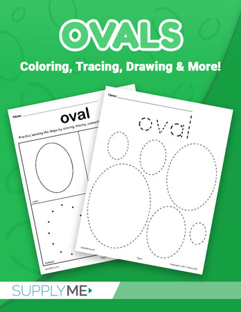 oval worksheet for preschool