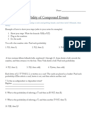 overlapping events of probability worksheet with answers