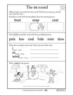 Vowel sounds: oa | 1st grade, Kindergarten Reading, Writing ...