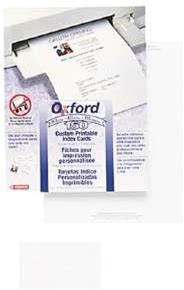 oxford custom printable index cards
