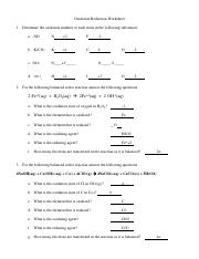 150-Oxidation-Reduction-Worksheet.pdf - Oxidation Reduction ...