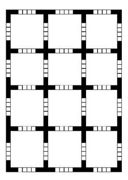 Ozobot™ Blank 4x5 4 box blank practice sheet