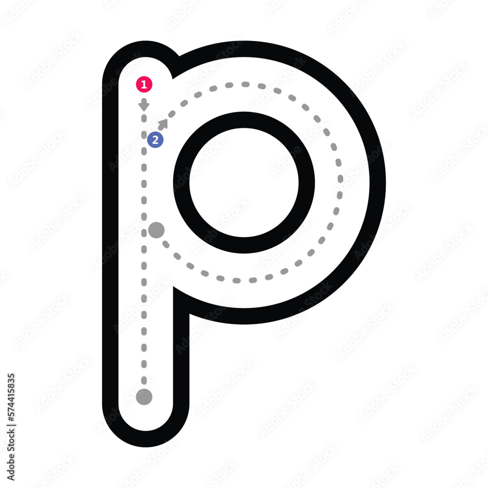 P Letter Formation
