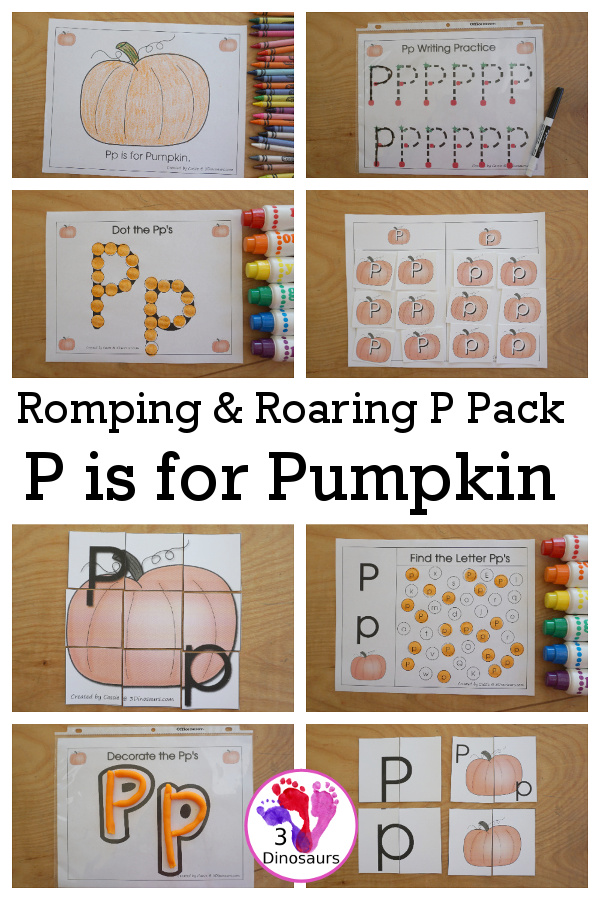p is for pumpkin worksheet