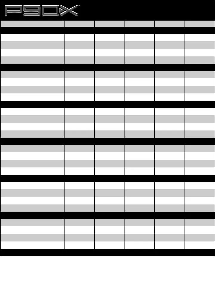 P90X Legs And Back ≡ Fill Out Printable PDF Forms Online