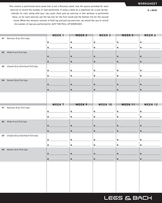 P90X Worksheet - Treino P90X Brasil | PDF
