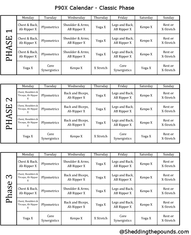 p90x classic schedule - jefferymorse.net