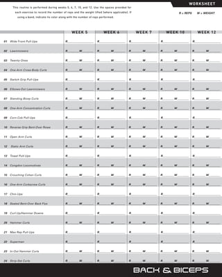 P90X Worksheet - Treino P90X Brasil | PDF