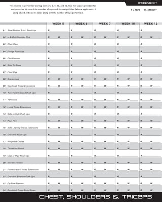 P90X Worksheet - Treino P90X Brasil | PDF
