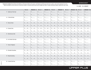 P90x plus worksheets | PDF