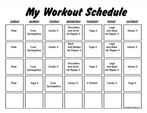p90x3 lean workout schedule printable