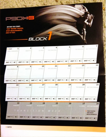 P90X3 Worksheets and Calendar - Happy Running Mom