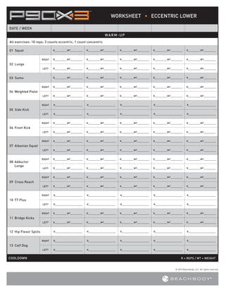 P90 x3 worksheets | PDF