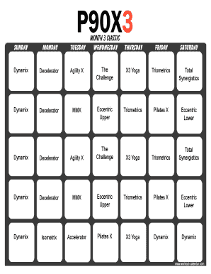 p90x3 workout worksheet