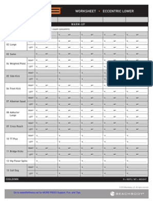 p90x3 worksheet and calander