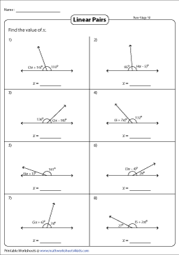 pairs of angles worksheet