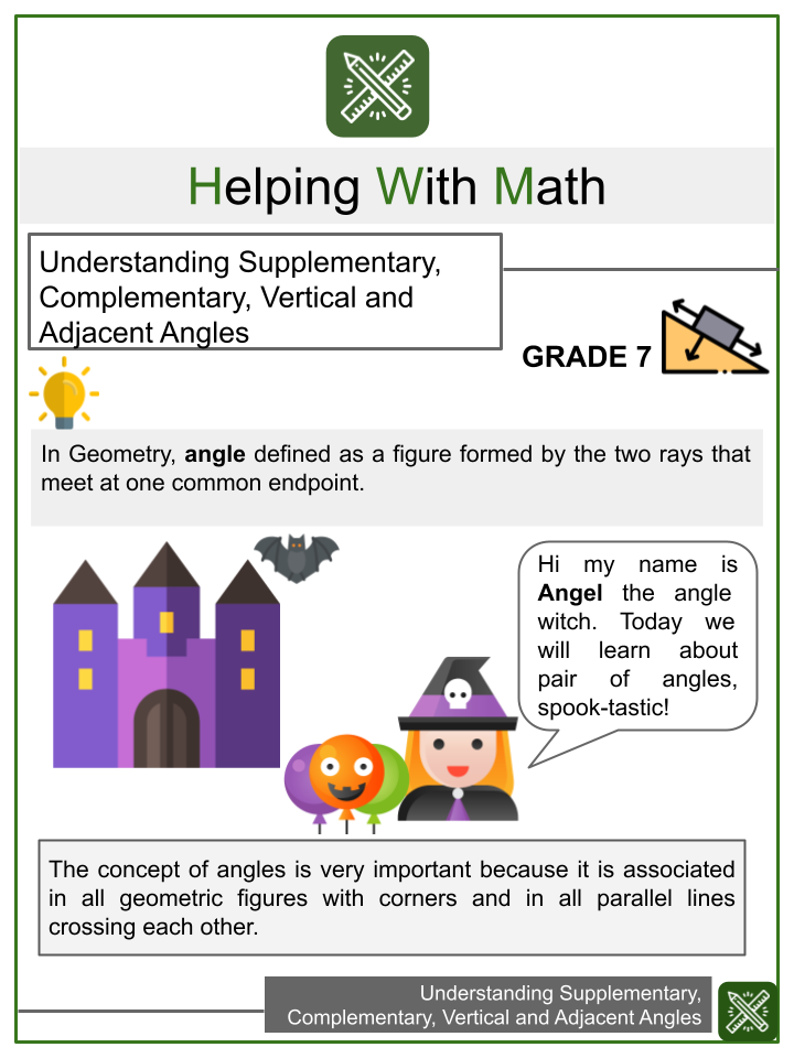 pairs of angles worksheet