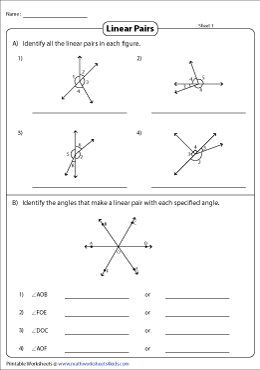 pairs of angles worksheet