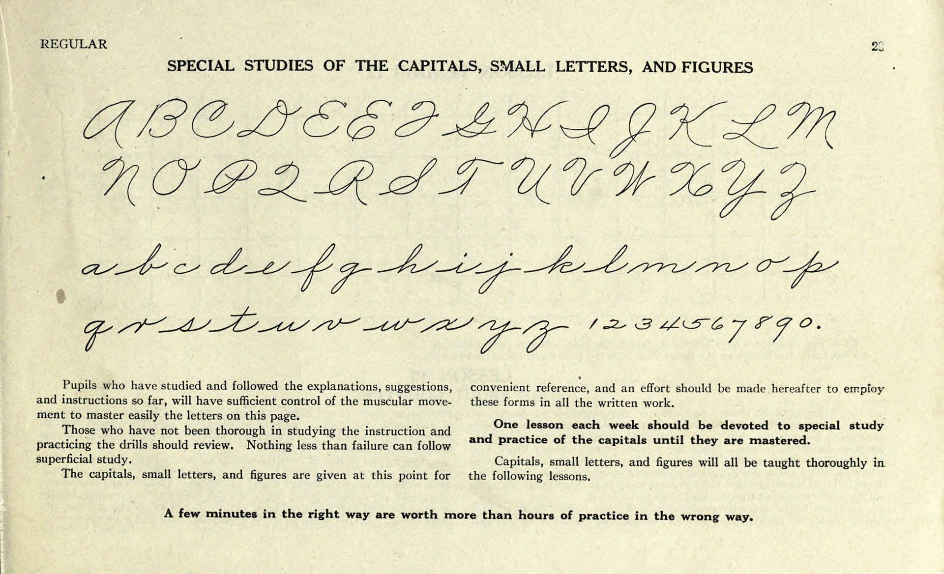 Palmer Method Cursive Handwriting
