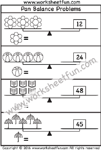 Pan Balance Problems - Two Worksheets / FREE Printable Worksheets ...