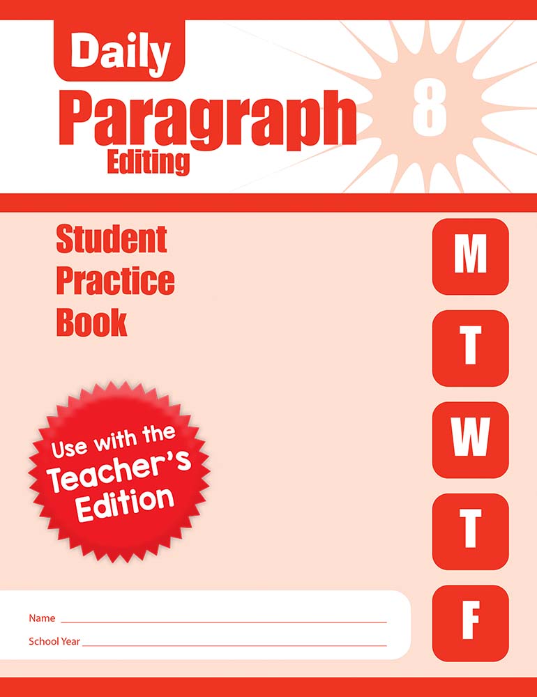 paragraph editing worksheet 8th grade