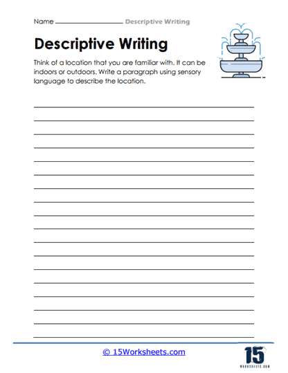 Descriptive Writing Worksheets - 15 Worksheets Library
