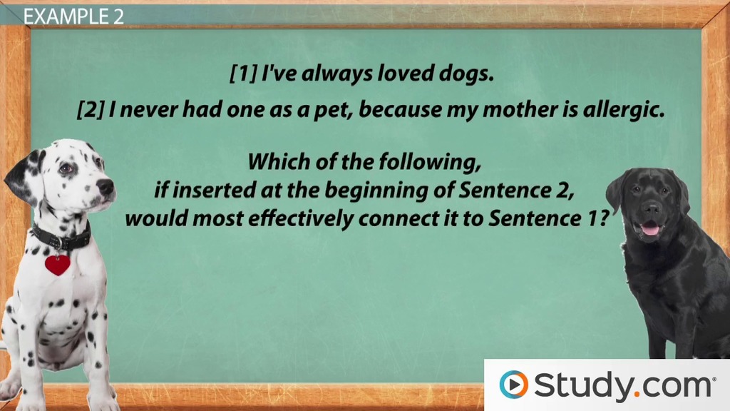 Study.com ACT® English Test Prep Practice: Paragraph Organization Video