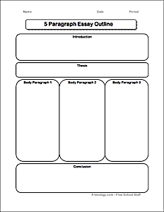 paragraph outline worksheet