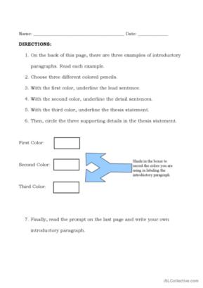 596 Paragraph English ESL worksheets pdf &  doc