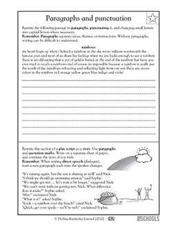 Punctuating a paragraph | 4th grade, 5th grade Writing Worksheet ...