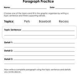 paragraphing worksheet