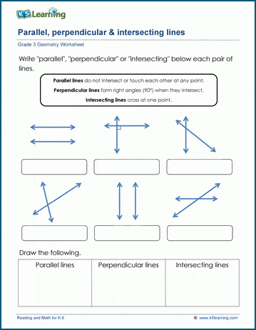 Parallel and perpendicular lines worksheets | Worsheets library