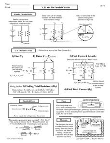 parallel circuits worksheet with answers