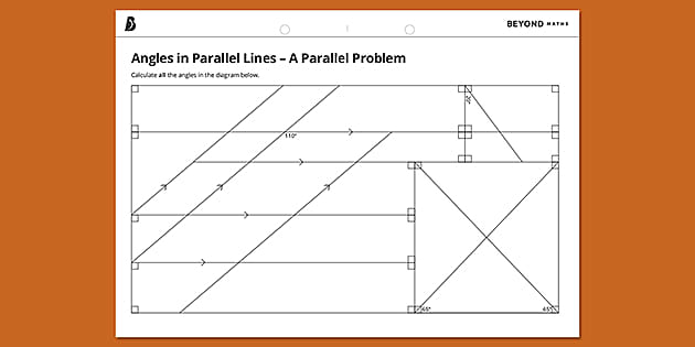 ? Angles in Parallel Lines - Year 7 Angles Worksheet