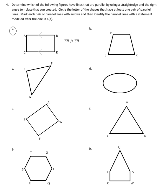 Identify Parallel Lines (examples, solutions, homework, videos ...