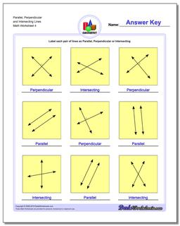 Basic Geometry: Parallel, Perpendicular, Intersecting