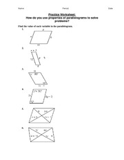 2.2a 2 parallelograms - Name: Period: Practice Worksheet: How do ...