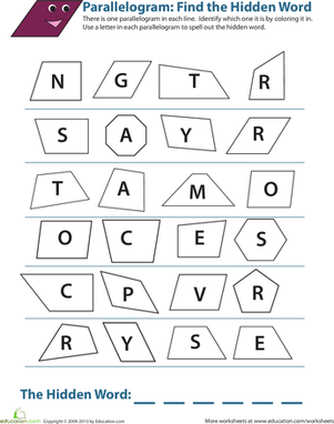 Identifying Parallelograms | Worksheet 