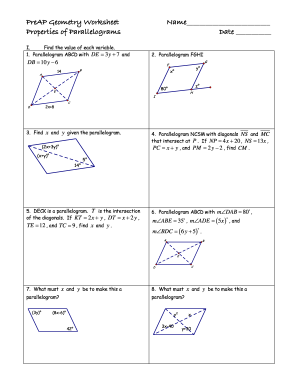 Parallelograms Partner Challenge Answers Pdf - Fill Online ...