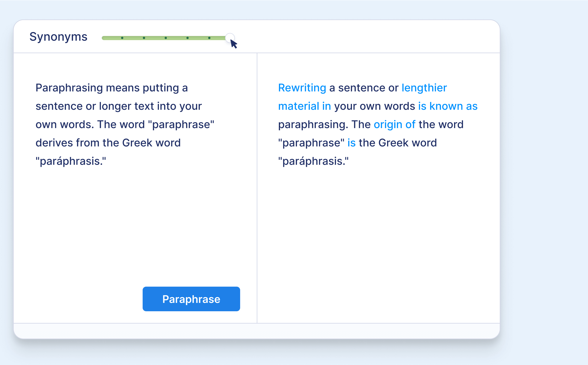 paraphrasing in the essay