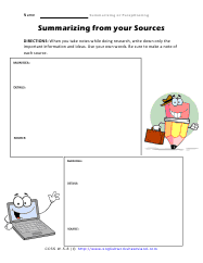 Paraphrasing Worksheets
