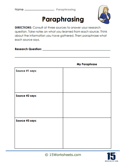 Paraphrasing Worksheets - 15 Worksheets Library