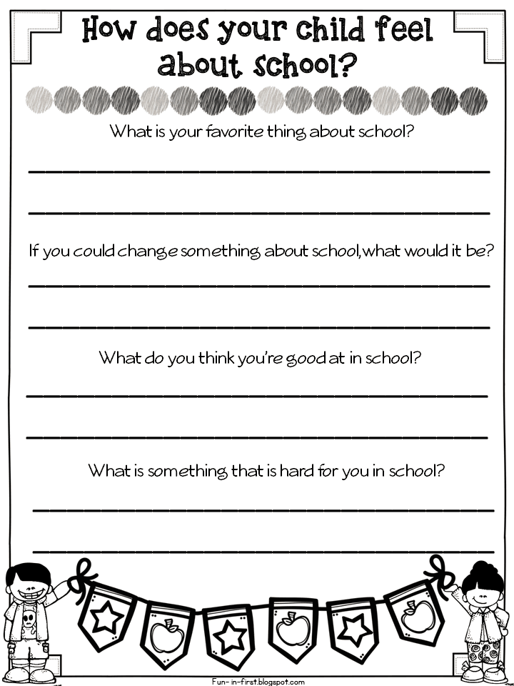 Parent Teacher Conference Time and Must Have FREEBIES - Fun in First