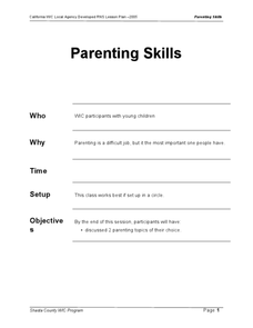 parenting worksheet activities
