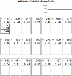 Multiply 2-Digit Numbers Lessons