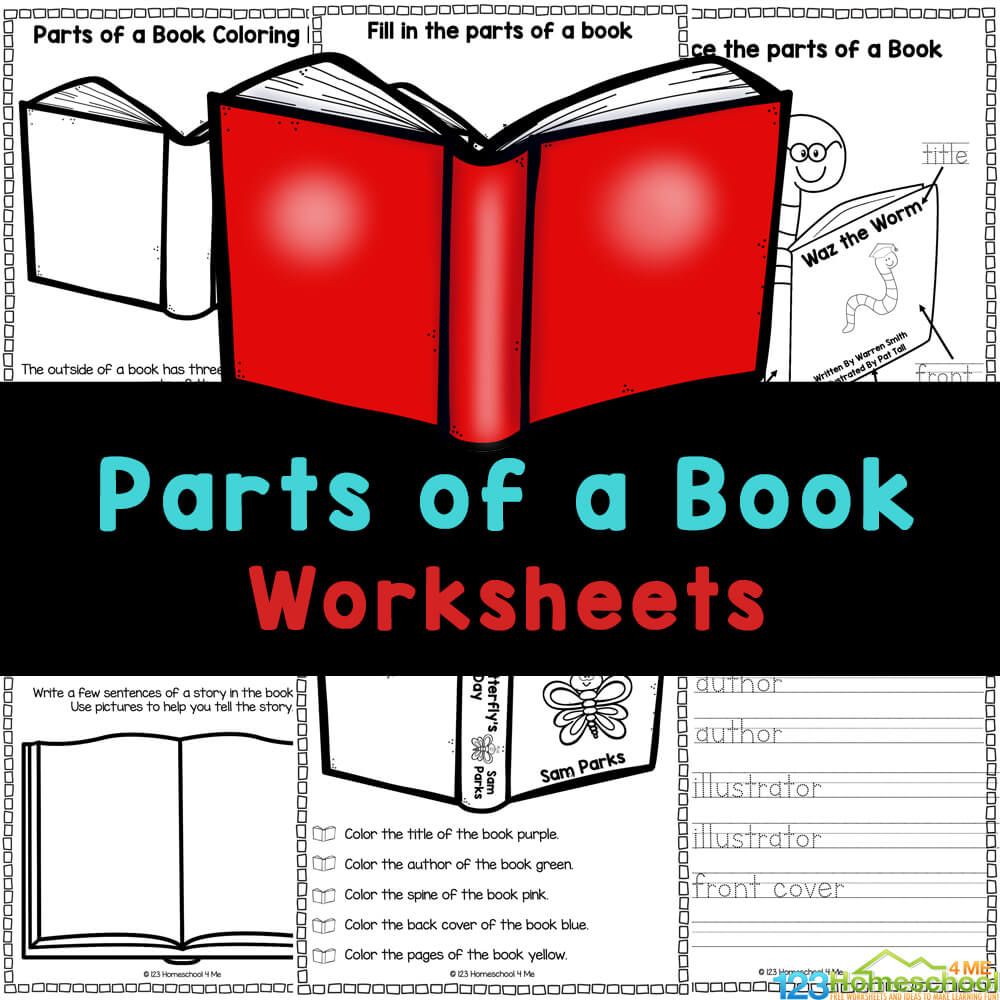 FREE Printable Parts of a Book Worksheets Worksheets Library