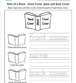 parts of a book worksheet