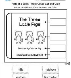 parts of a book worksheet