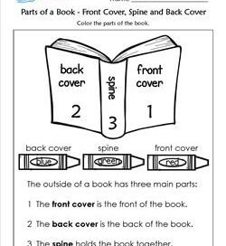 parts of a book worksheet